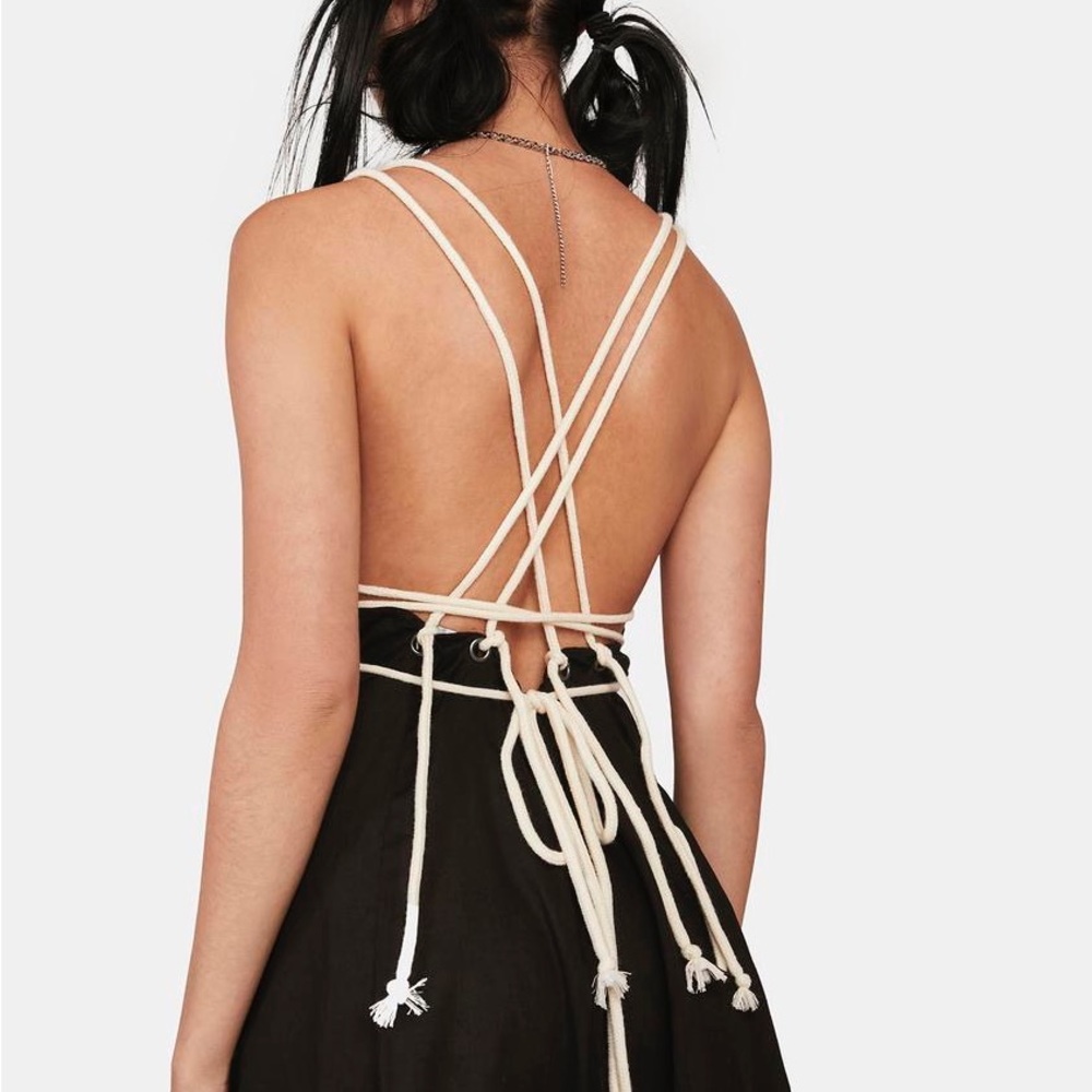Brand new Dollskill Distortion Rope Lace-up MIDI dress
